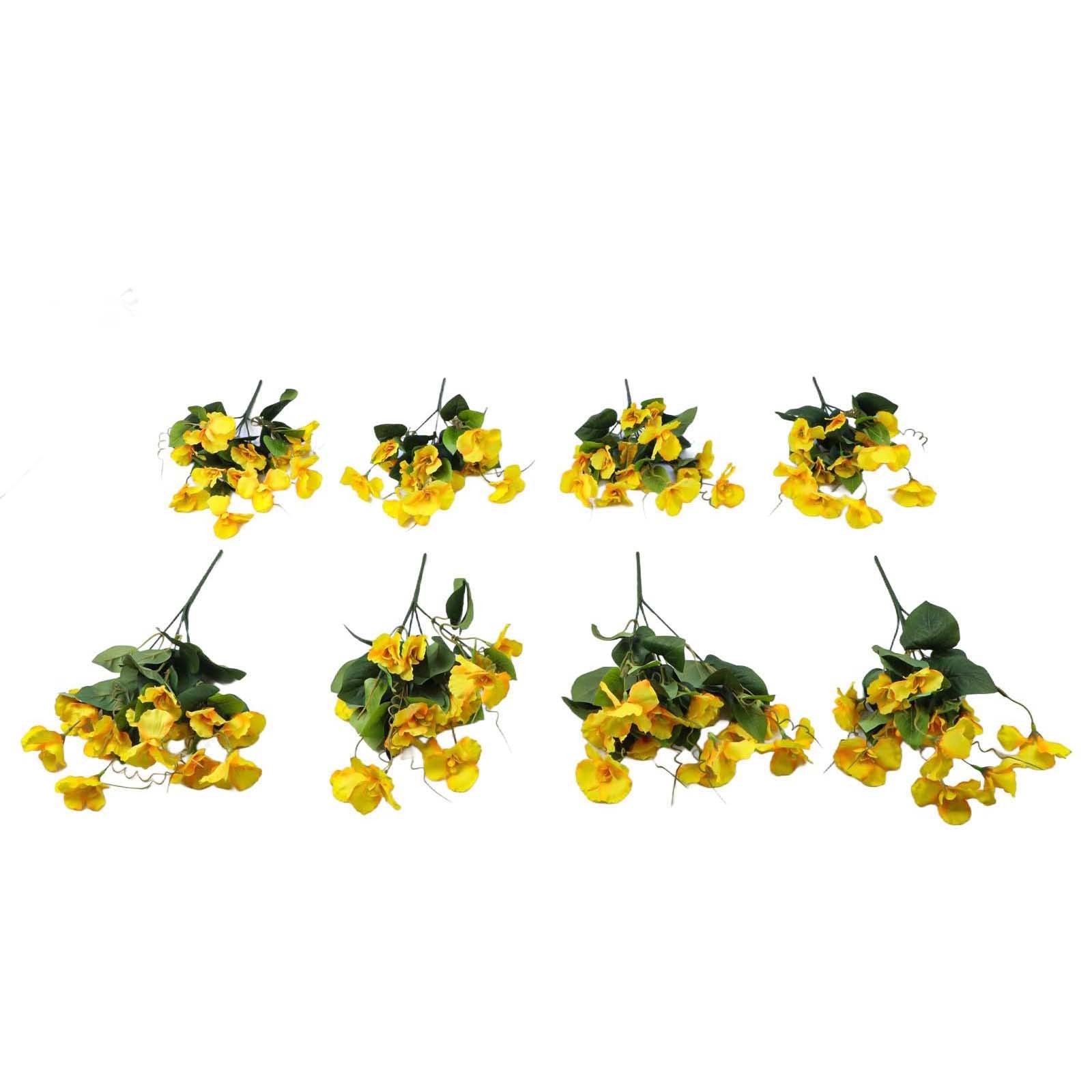 8 Bundles 16 5in Artificial Hibiscus Flowers for Indoor Outdoor For Decor