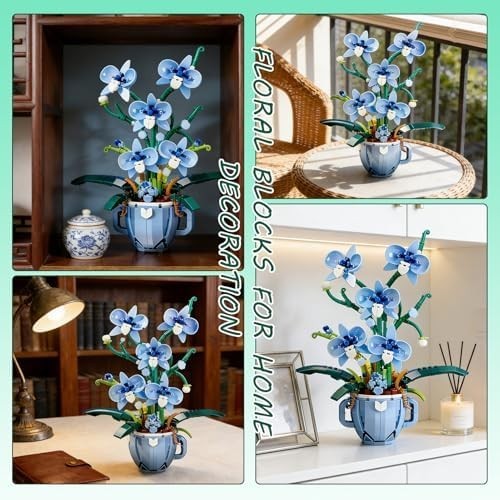 Botanicals Orchid Flower Kit, Flower Pot Set, Compatible with B0G1TBotanical Col