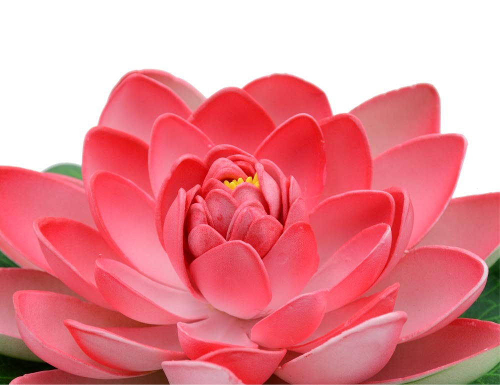 Floating Foam Lotus Flower 7″ Peach – Set of 6 for Garden Pond Decor