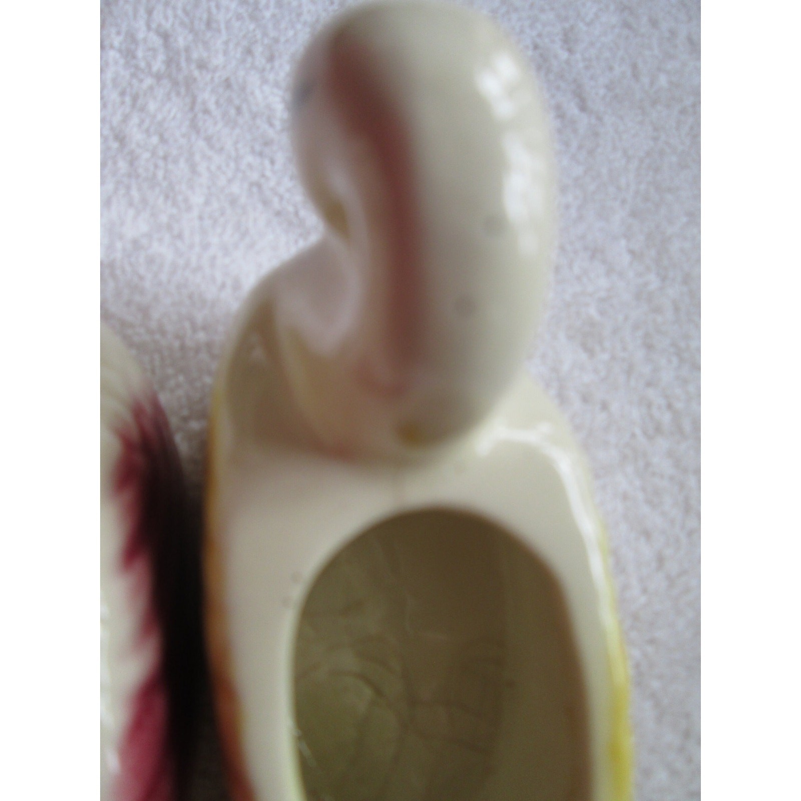 American Bisque, two swan planters, 4 1/2″, vintage design,