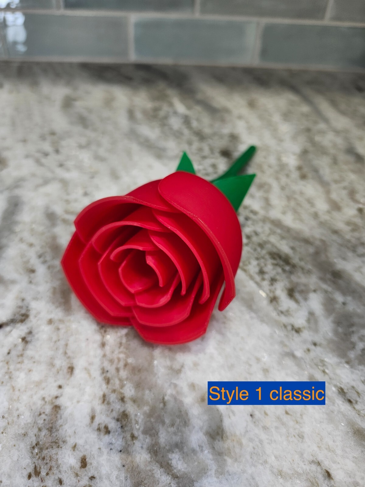 3D Printed Rose with Vase for dry flowers – A Timeless Gift
