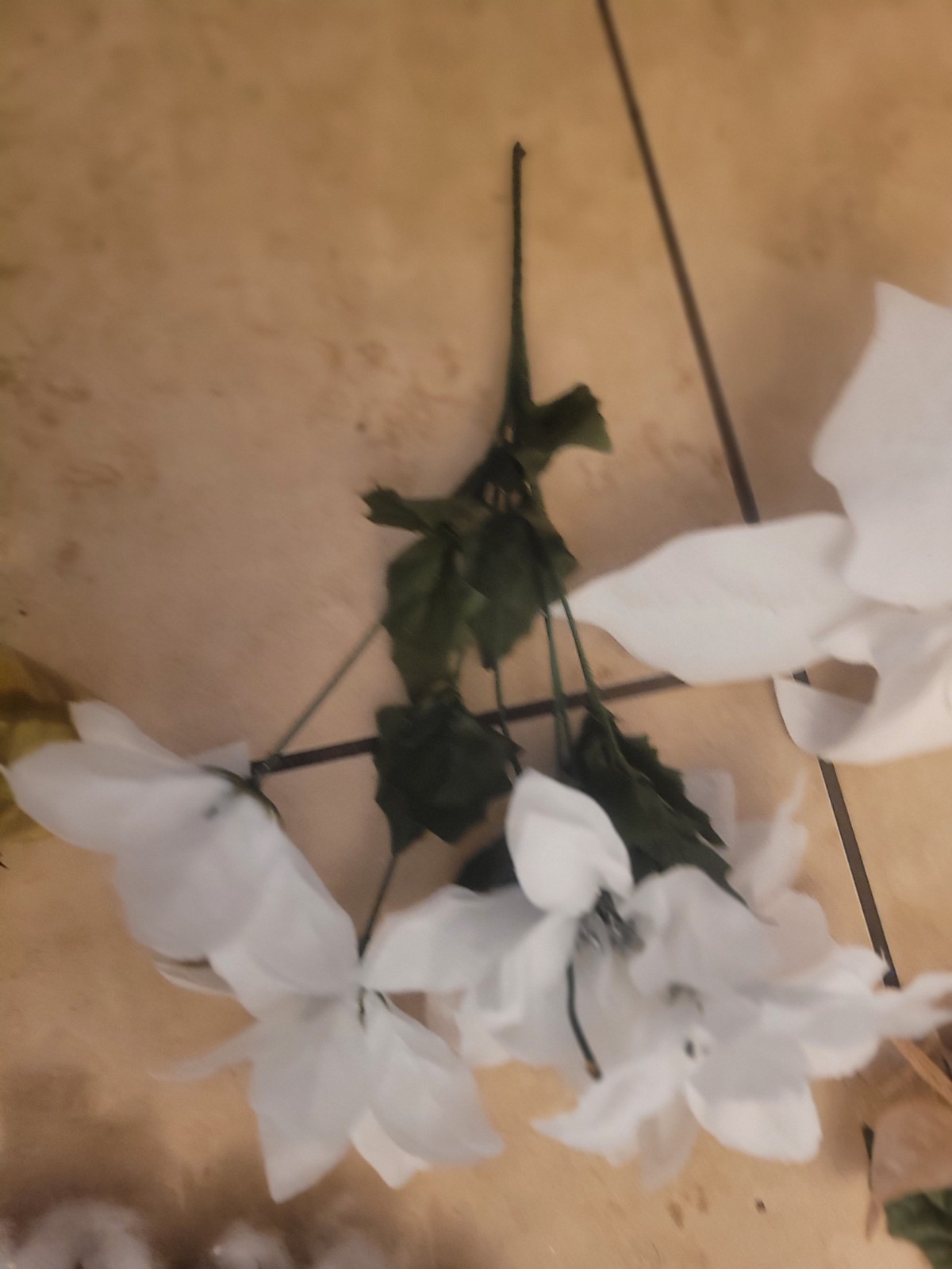 New Artificial Flower Stem Lot Sunflowers Poinsettias Berries Craft Supplies