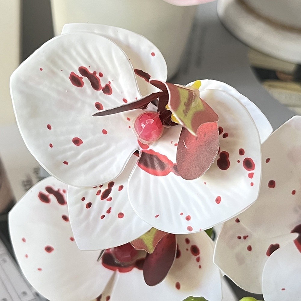 Artificial Orchid Flowers 5 Pcs 21cm Tall for Living Room Bedroom Office Decor