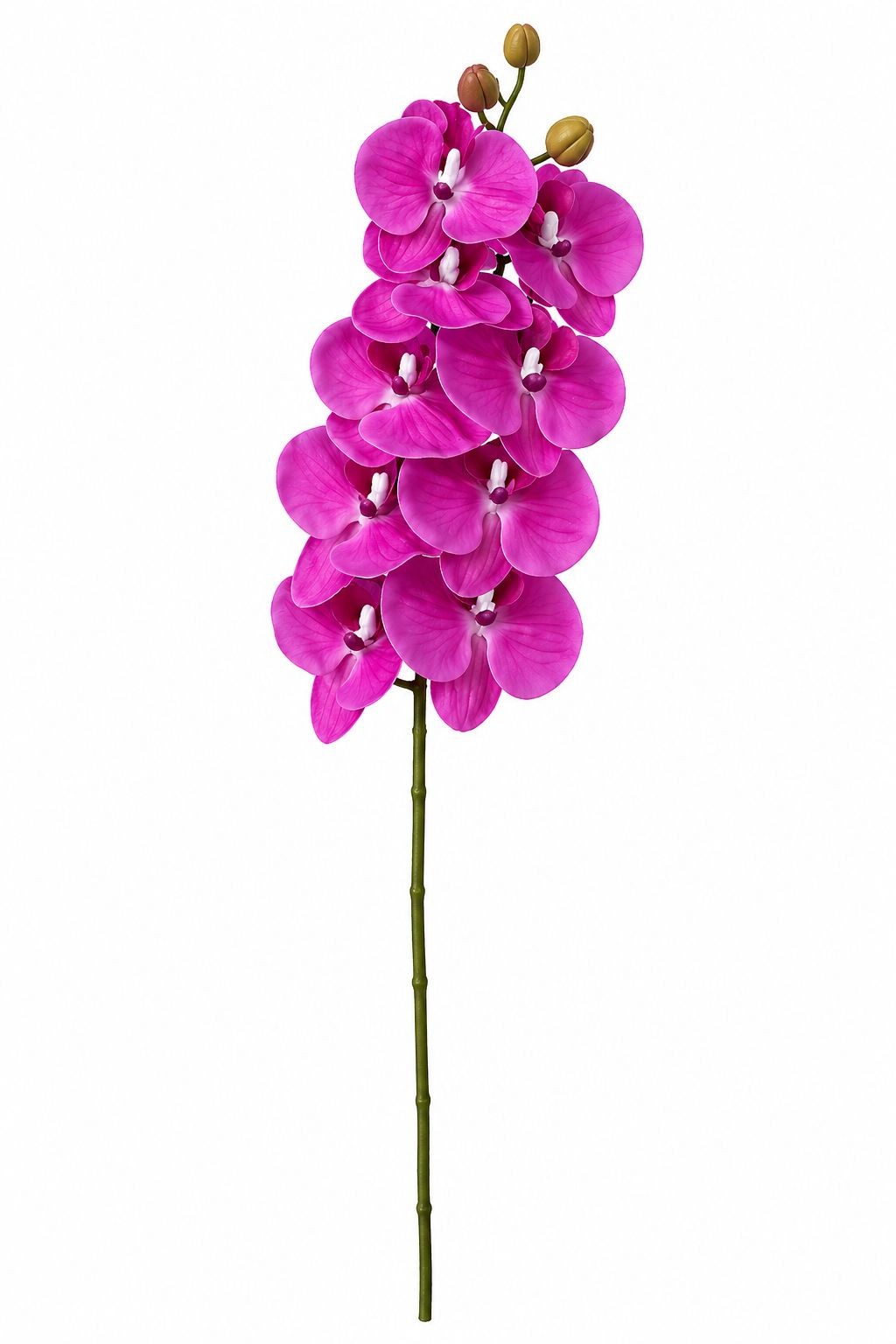 Purple Orchid Stem Artificial Floral Pick 26 Inch Magenta Purple Faux Orchid Spr