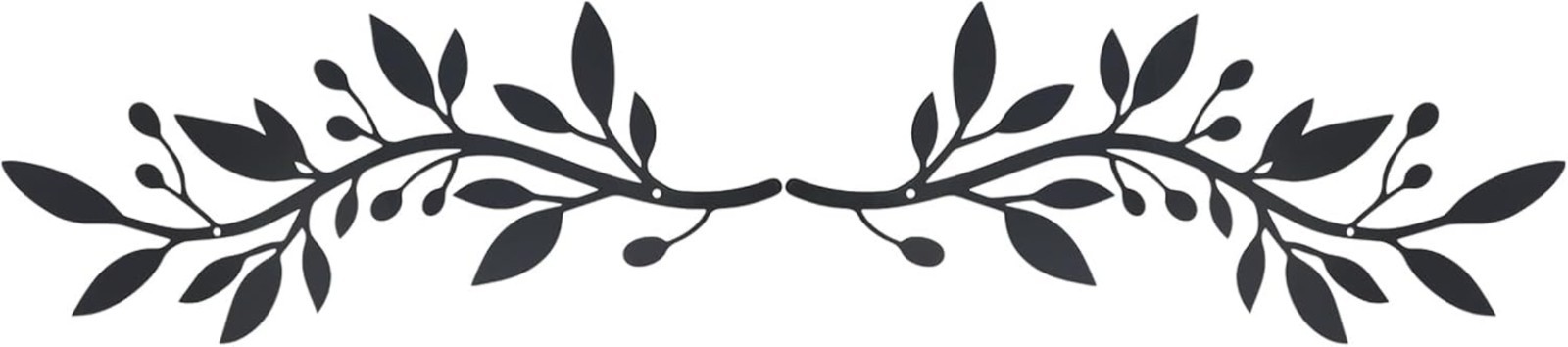 2 Pieces Metal Vine Olive Branch Leaf Wall Decor,Tree Leaf Wall Decor for Liv…