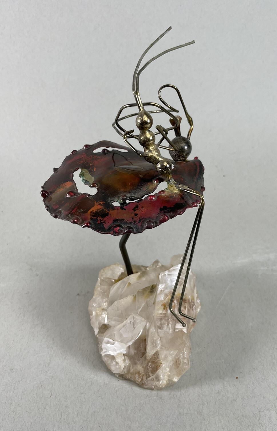 Primantis Copper Sculpture Quartz Base