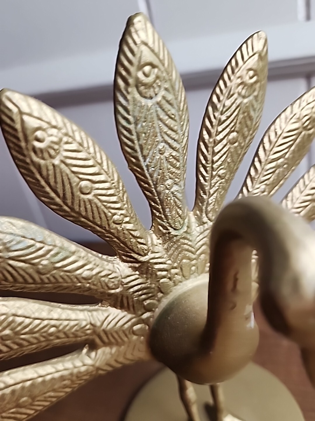 IKEA Markniva Decorative Brass Like Peacocks Figurine Gold