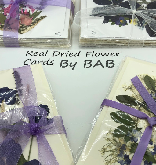 A UNIQUE Handmade FRAMED FLOWER Picture with Real Dried Flowers One-Of-A-Kind