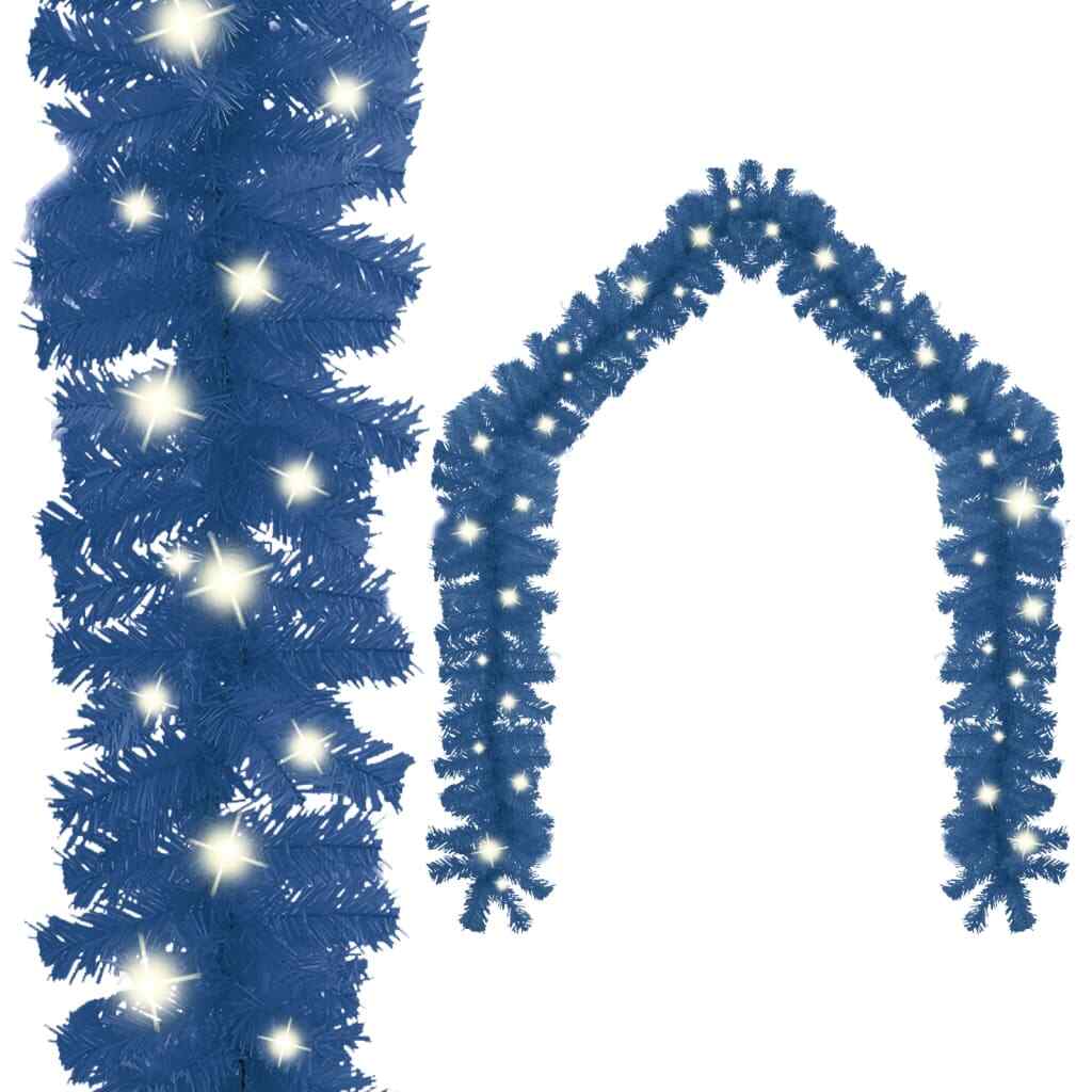 Christmas Garland Decoration Artificial Xmas Garland with LED Lights vidaXL vida