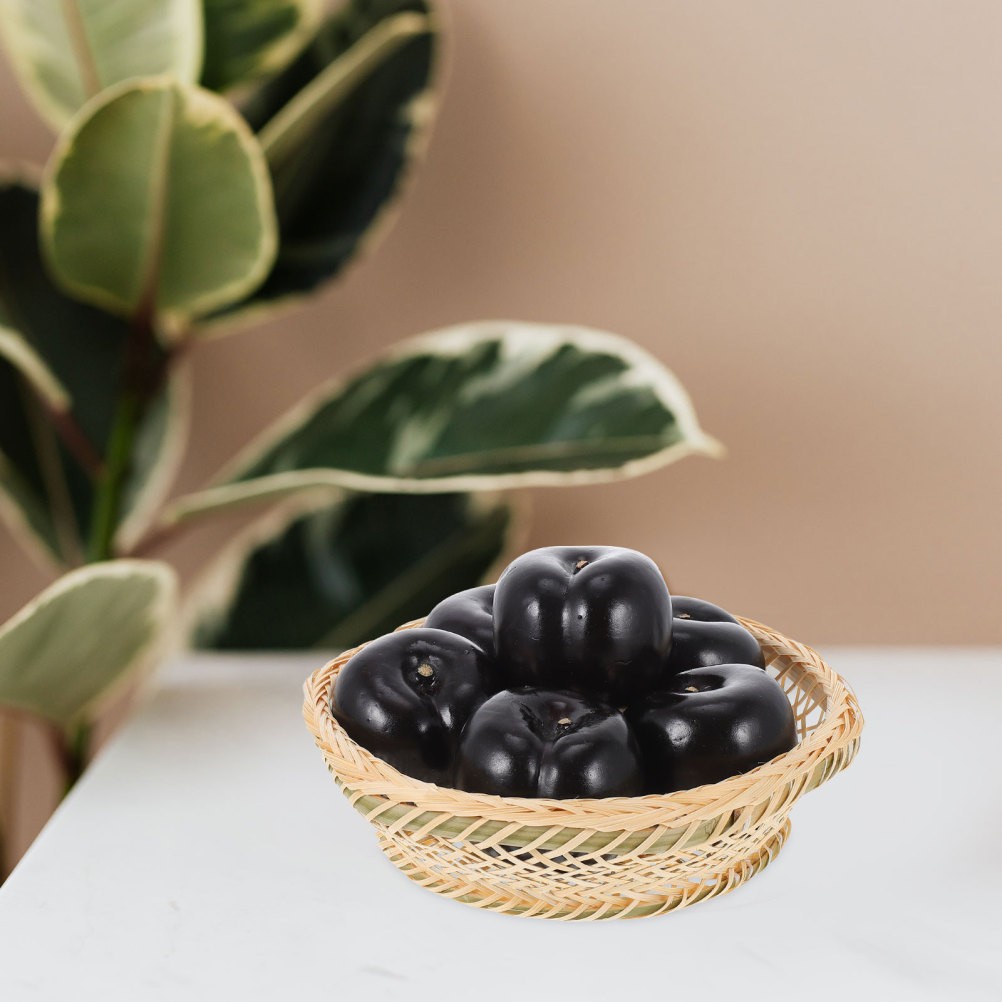8pcs Fake Plum Photography Props Artificial Plum Lifelike Fruit Decorations