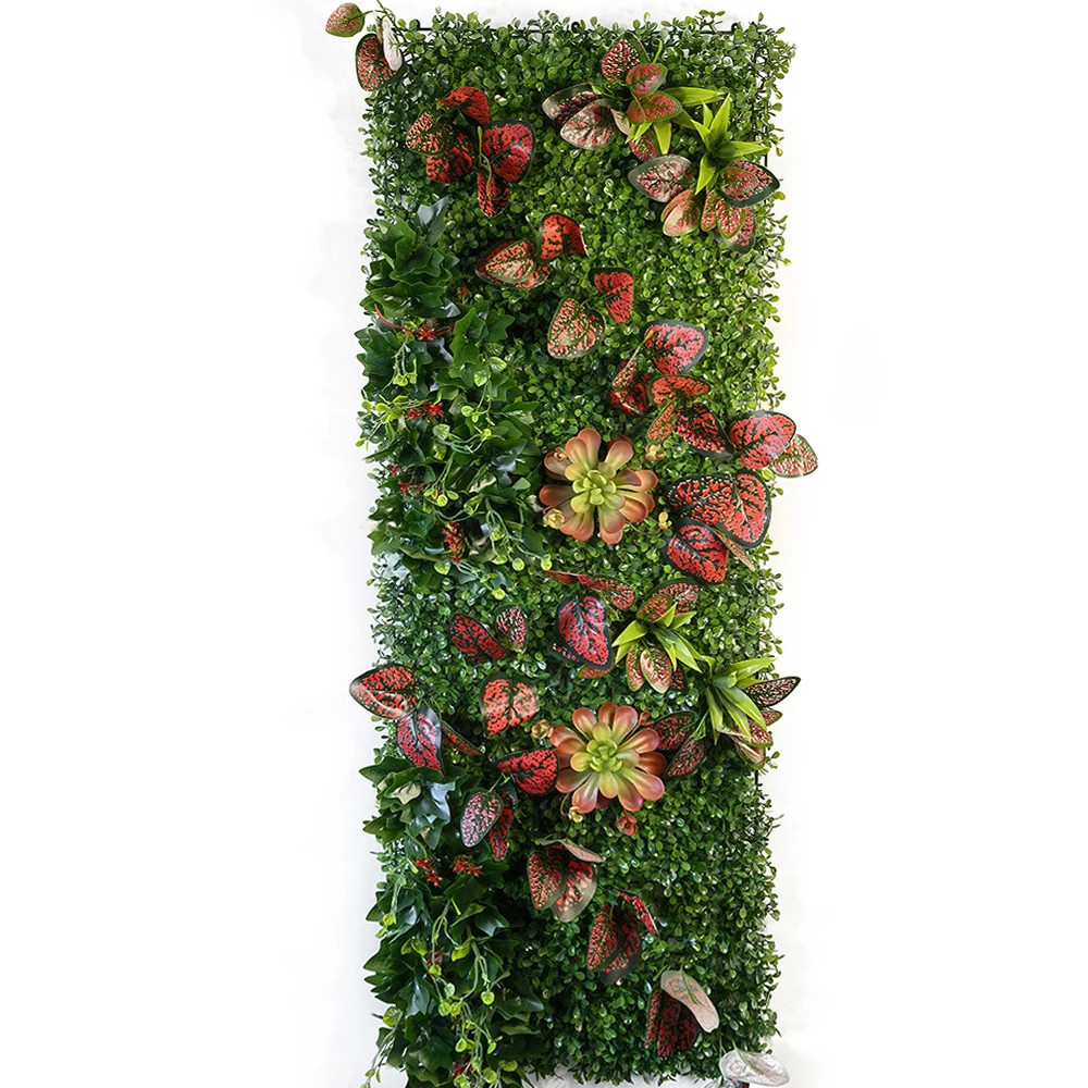 40x120cm Artificial Plant Wall Chlorophytum Grass Garden Wedding Decor Panel