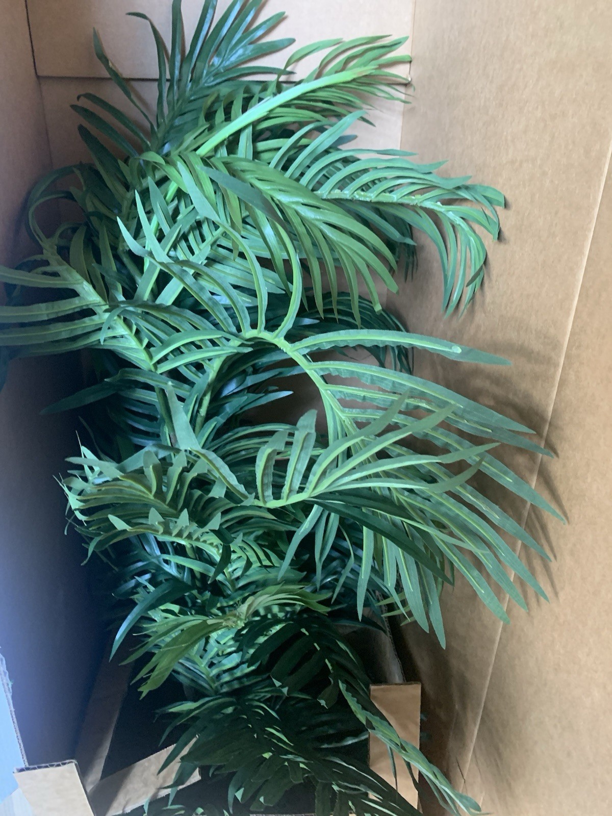 Indoor 4ft, Paradise Palm Artificial Tree in Sand Colored Planter