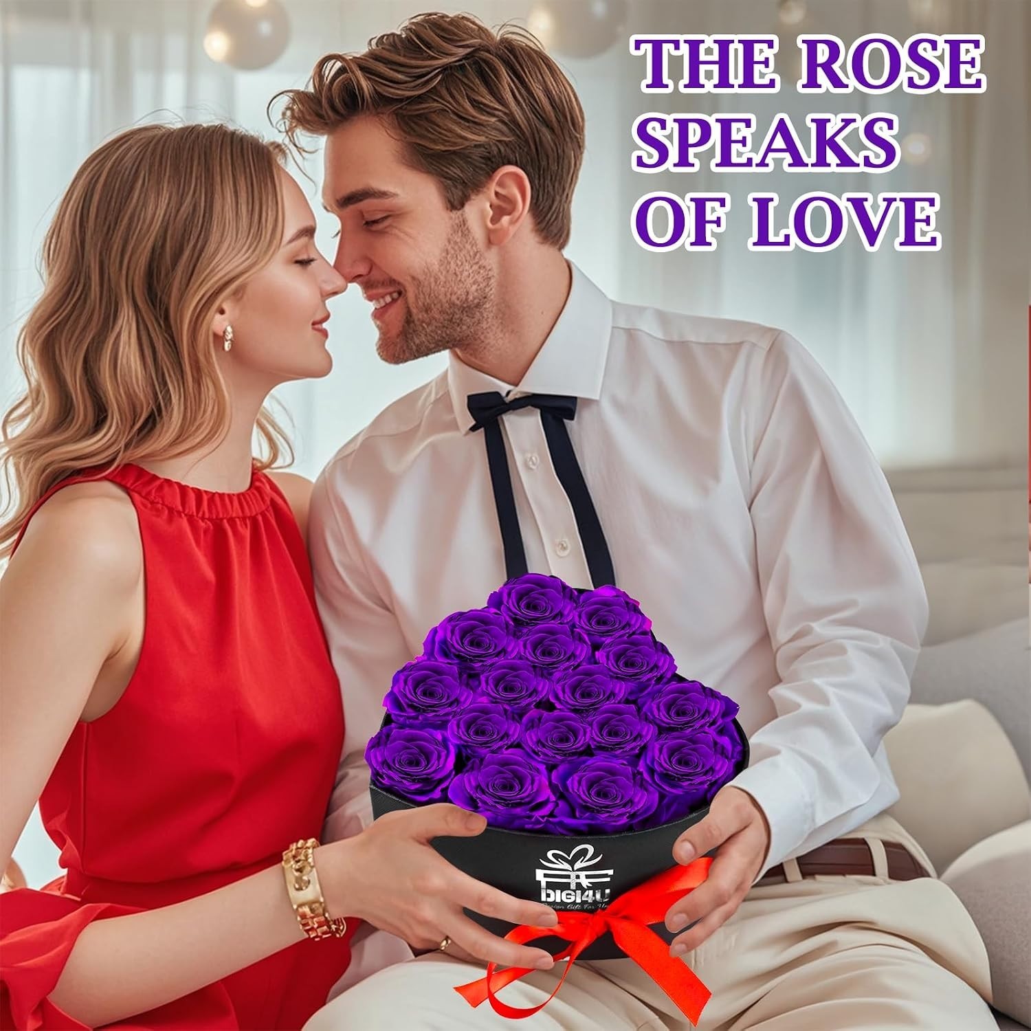 Extra Large 16 Flower Heart Shape Box Gifts with Necklace for Her Women Girlf…