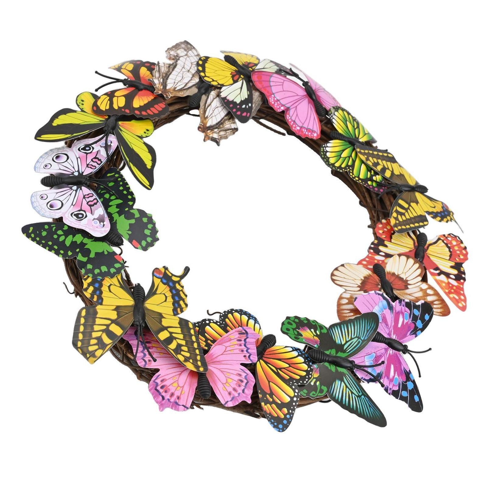 Butterfly Wreath Butterfly Wreath Fake Butterflies Front Door Unique Design
