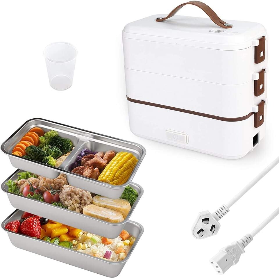 Heated Lunch Box 800 ml Self Cooking Electric Lunch Box, Portable Food Warmer
