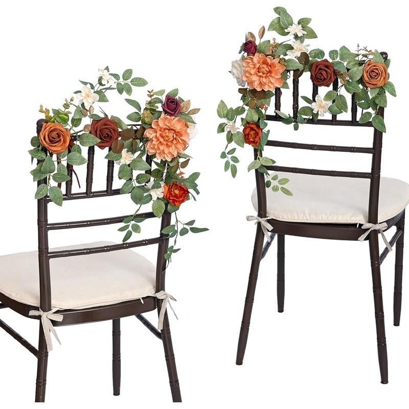 Fake Flower Garland Set 6pcs 1.8ft Flexible Vines Wedding Decor Home Party New