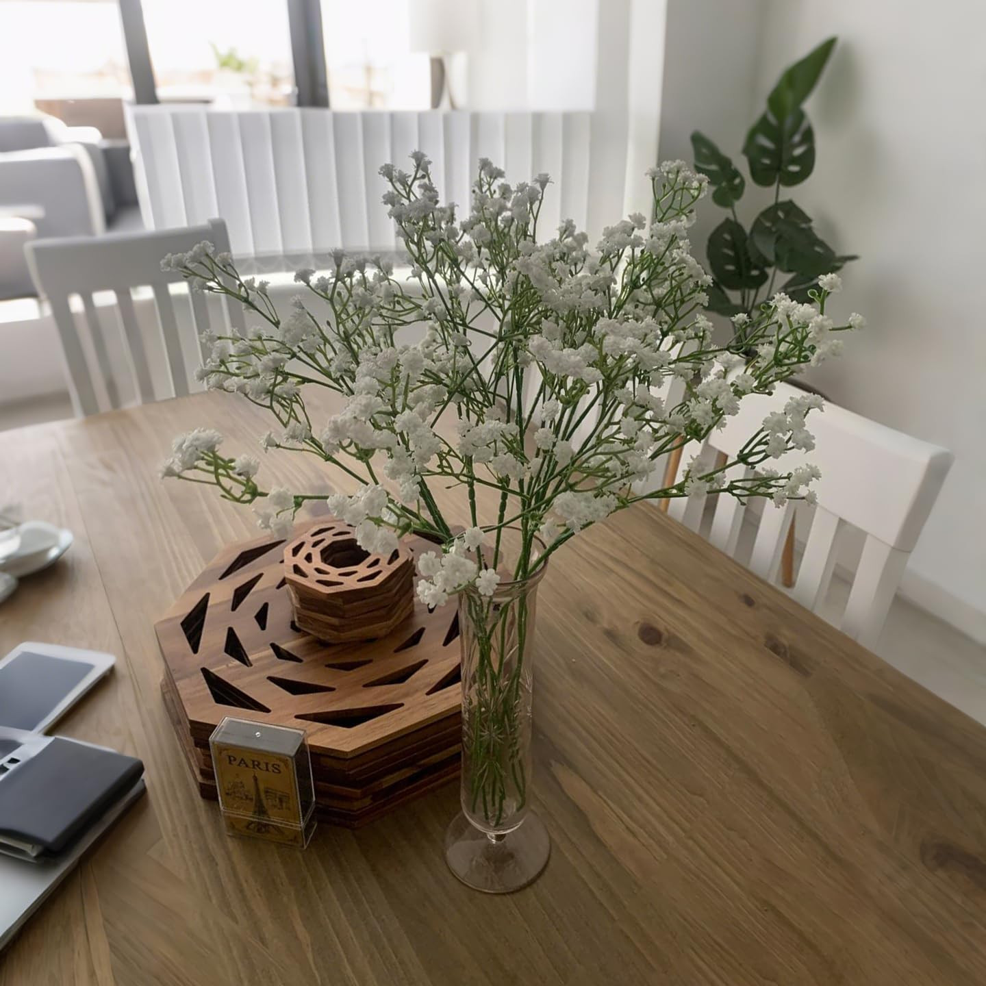 10PCS 21-Inch Sturdy Artificial Baby’S Breath Flowers – Non-Shedding Design for
