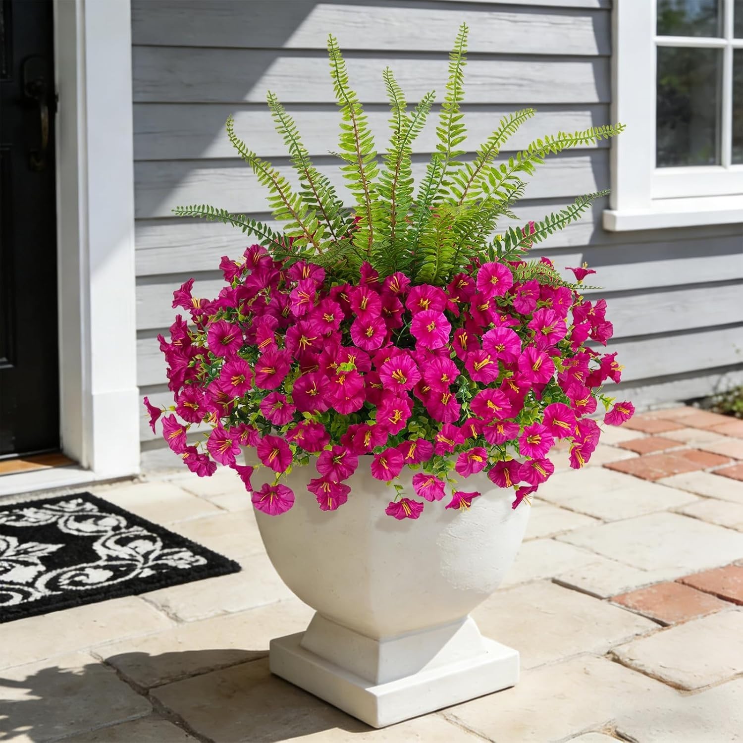 Vibrant Light Purple Faux Flowers & Ferns – Perfect for Spring Decor and Events