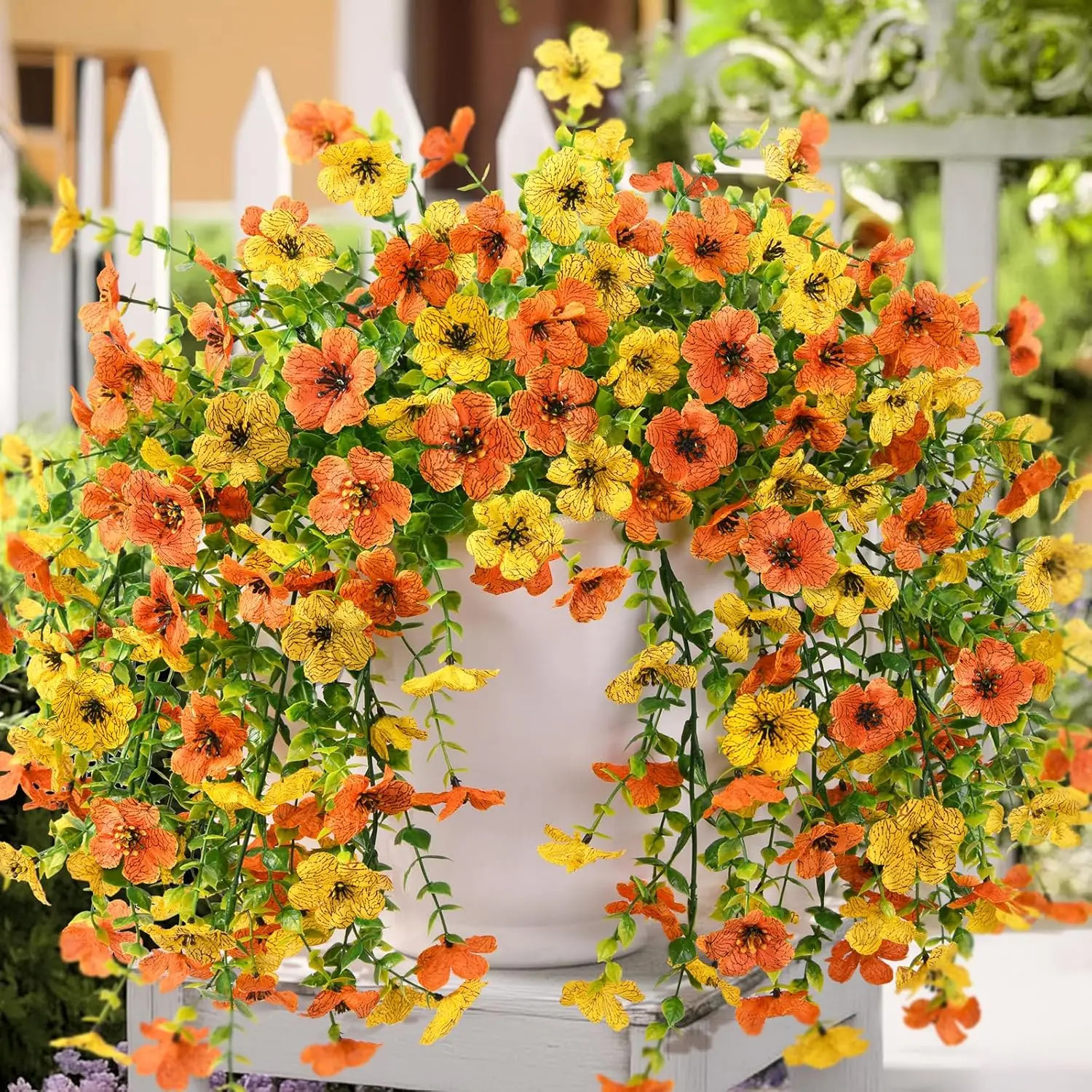 Artificial Flowers Plant Rattan Morning Glories Outdoor Wedding Bridal Arch Home