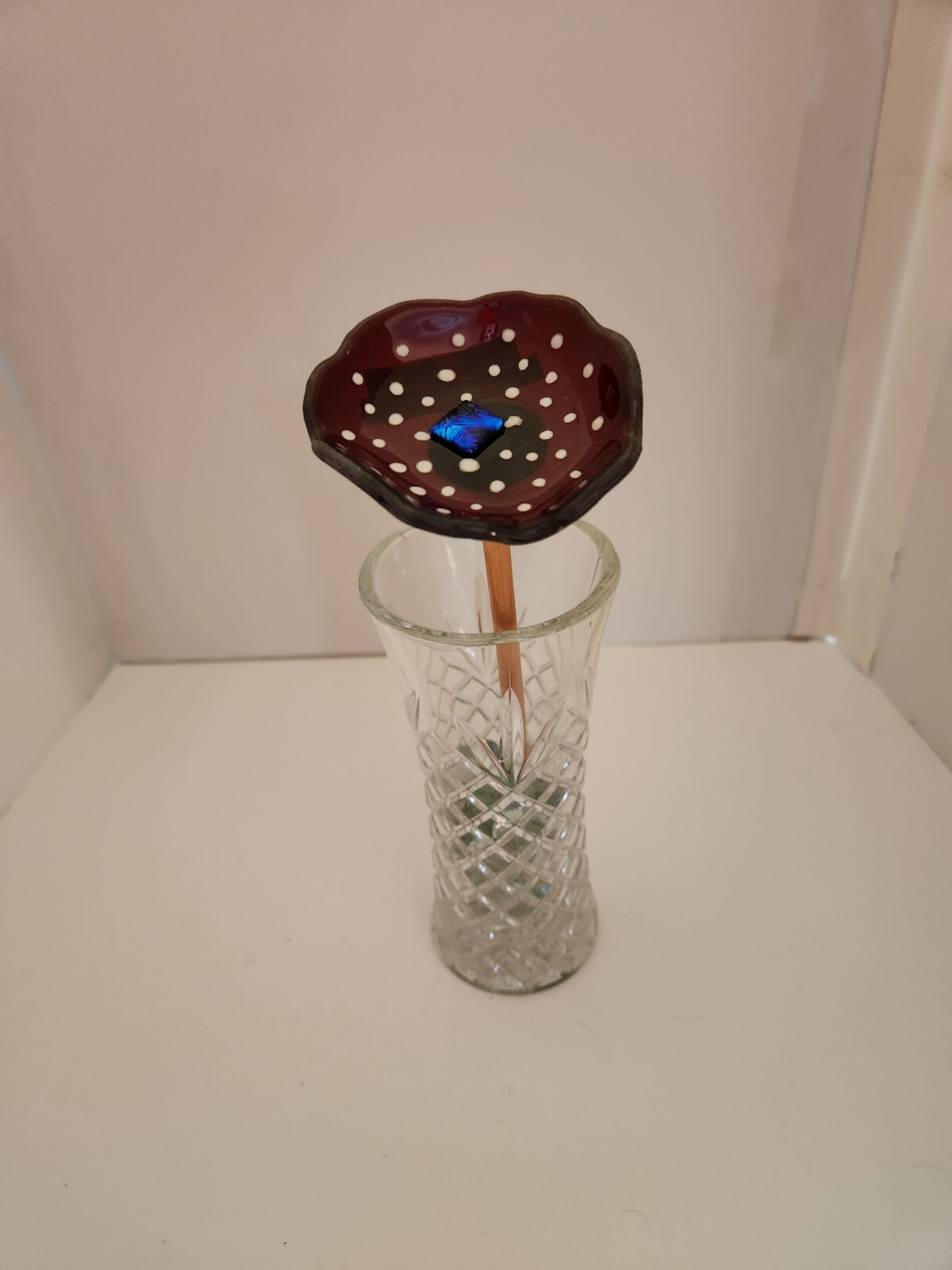 2″ to 2 1/2″ Forever Flowers – Handcrafted with Fused Glass (vase not included)