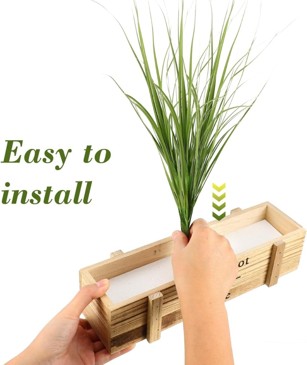 12Pcs Lifelike Artificial Grass Stems – Indoor Outdoor Decorative Greenery