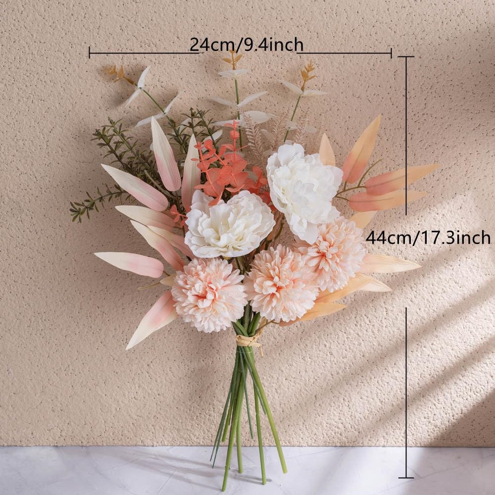 Artificial Fake Flowers Plants Silk Flower Arrangements Wedding Bouquets Deco…
