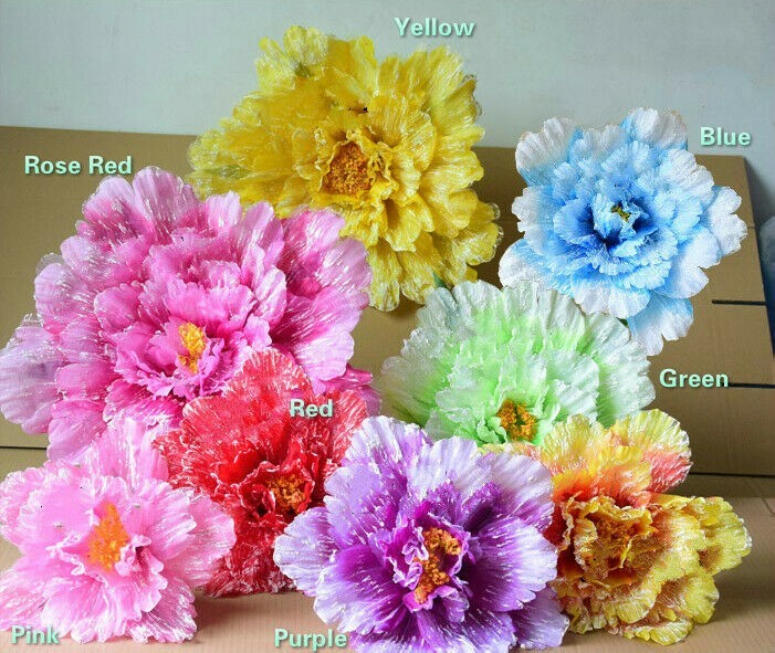 1X Big Silk Flower Artificial Fake Peony Dance Wedding Party Festival Decor New