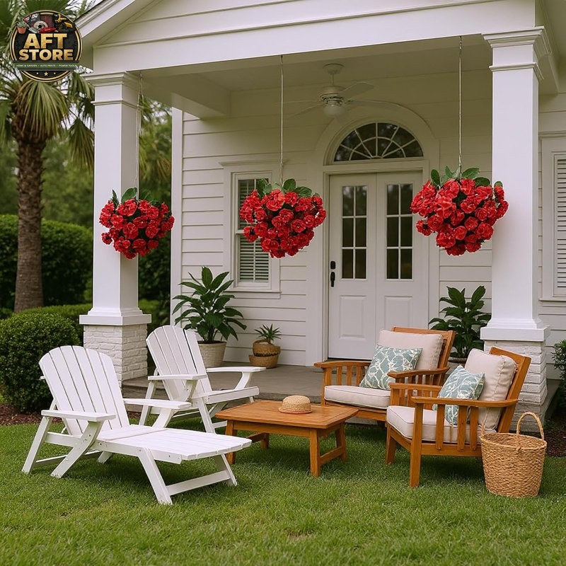 Primrue Set of 2 Artificial Silk Flowers with Pickets