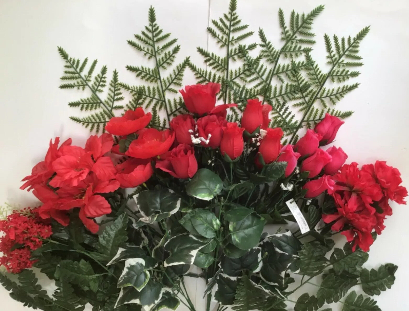 14″ Mixed Floral (12 pieces) Bush Silk Flower Home Wedding Table Decor MXD1016