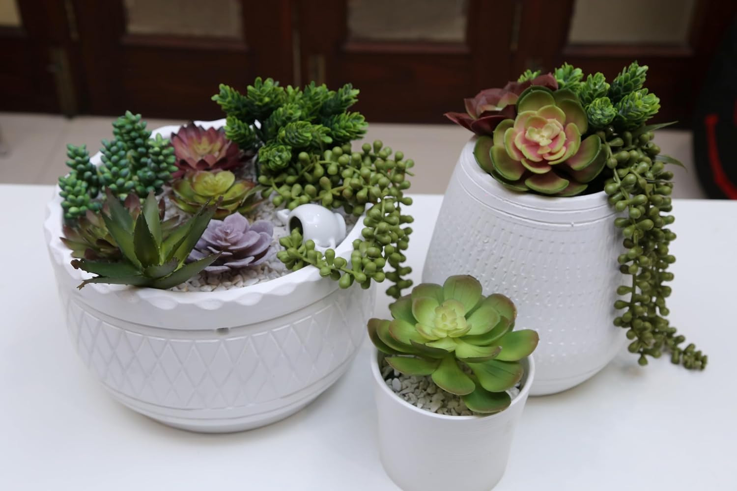 Artificial Succulents Plants Unpotted -14 Pack– Large Fake Succulent Plant Indoo