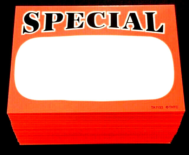 BEST SELLER! 2 PACKS ⭐ 100 SIGNS ⭐ SPECIAL DISCOUNT RETAIL STORE SALE PRICE TAGS