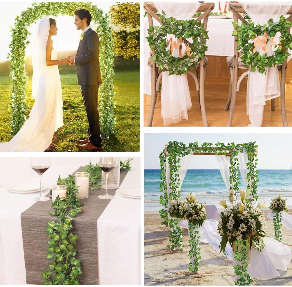 84 Feet Artificial Ivy Leaf Plants Fake Vine Hanging Garland Ivy/12 Strands