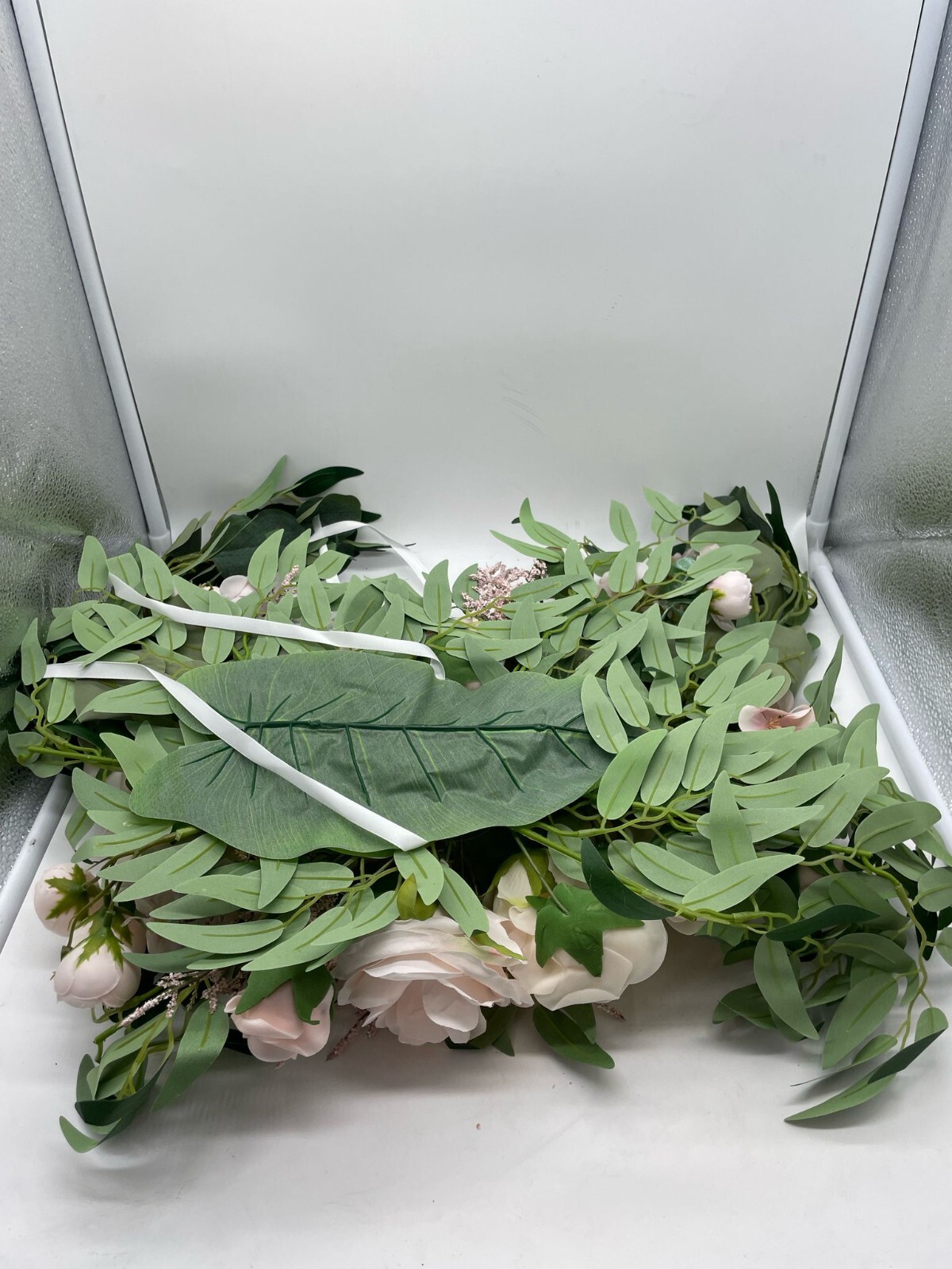 Floroom Arch Flowers with Drapes Kit (Pack of 4) – 2pcs Artificial Blush Pink