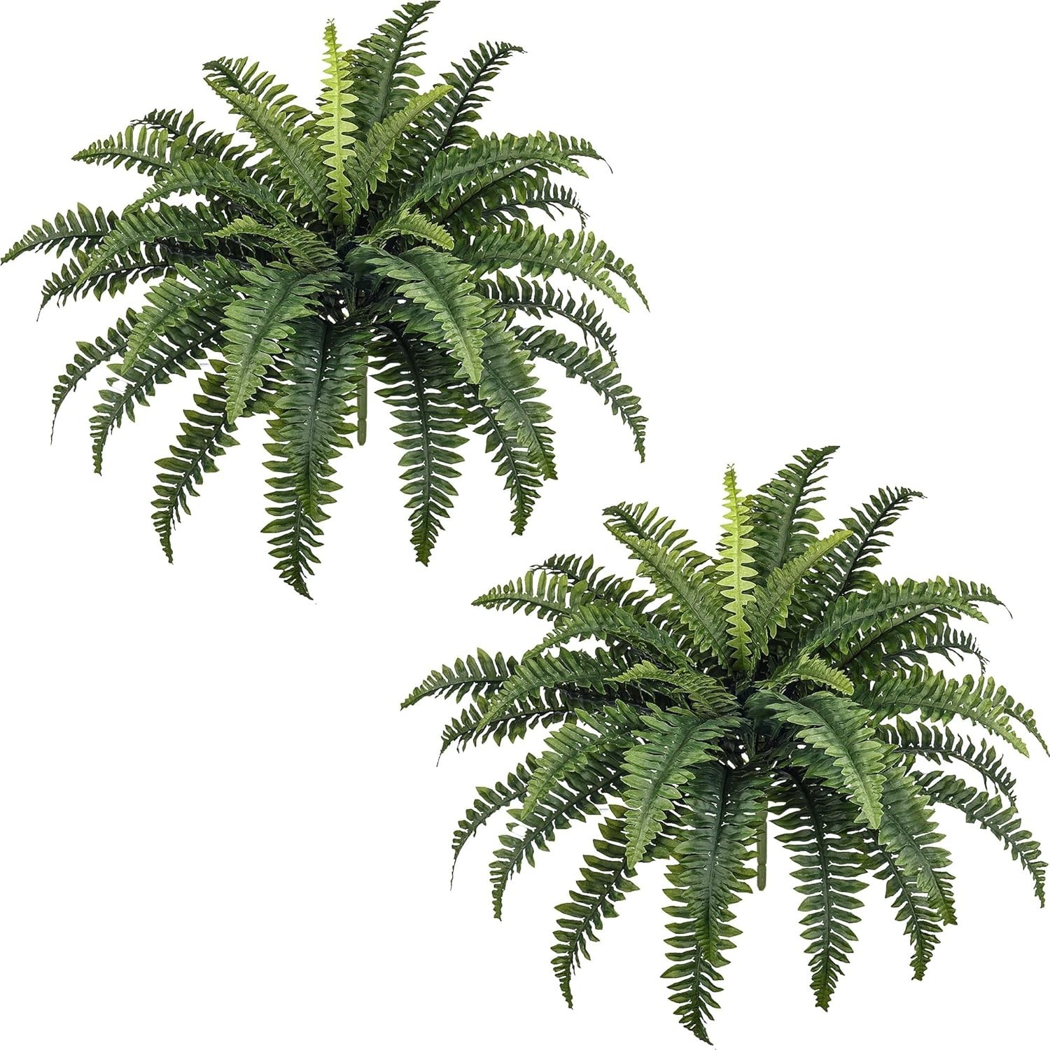 Pet Friendly Artificial Boston Ferns, 2-Piece Set | Zero Maintenance Greenery