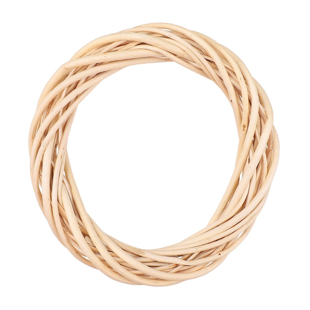 Circular Wooden Grapevine Wreath Vine Branch Twig Hanging Pendant Decor