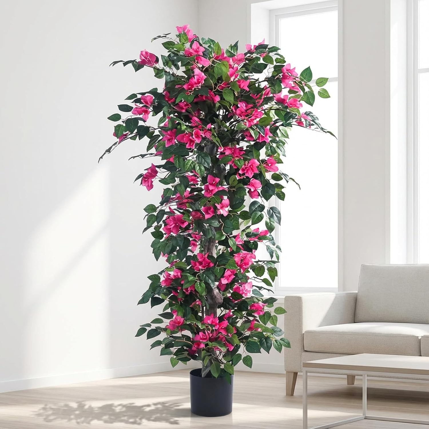Artificial Bougainvillea Tree -5FT Faux Bougainvillea Tree with Realistic