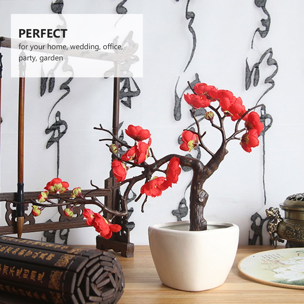 Decorative Flowers Fake Real Looking Chinese Winter Sweet Wedding Bouquet