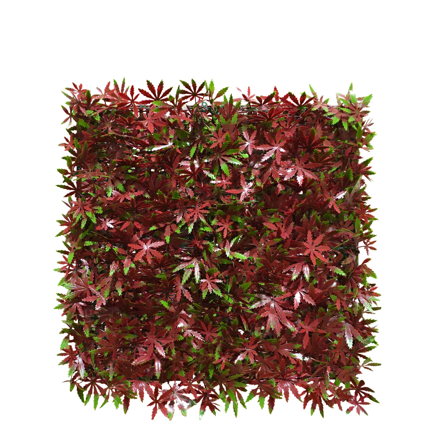 20″ Artificial Faux Red Maple Leaf Grass Mats Home Hedge Festival Decor
