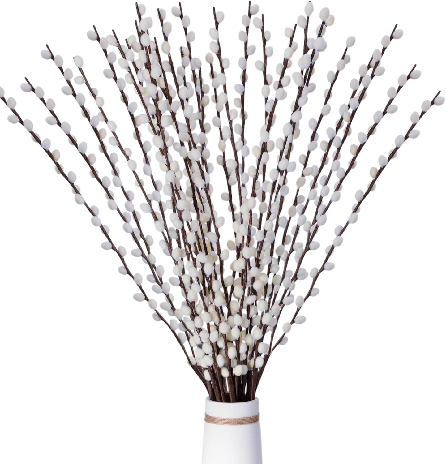 20 Stems 31.5 Inch Artificial Pussy Willow Branches for Vases Dried Flower St…