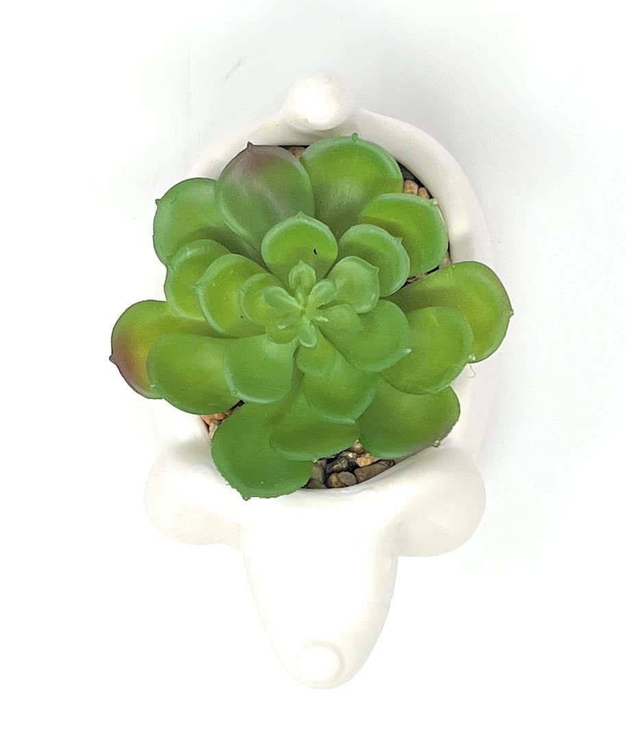 4.3″ H Succulent in Dog White Ceramic Planter, Modern and Simple Stylish Desi…