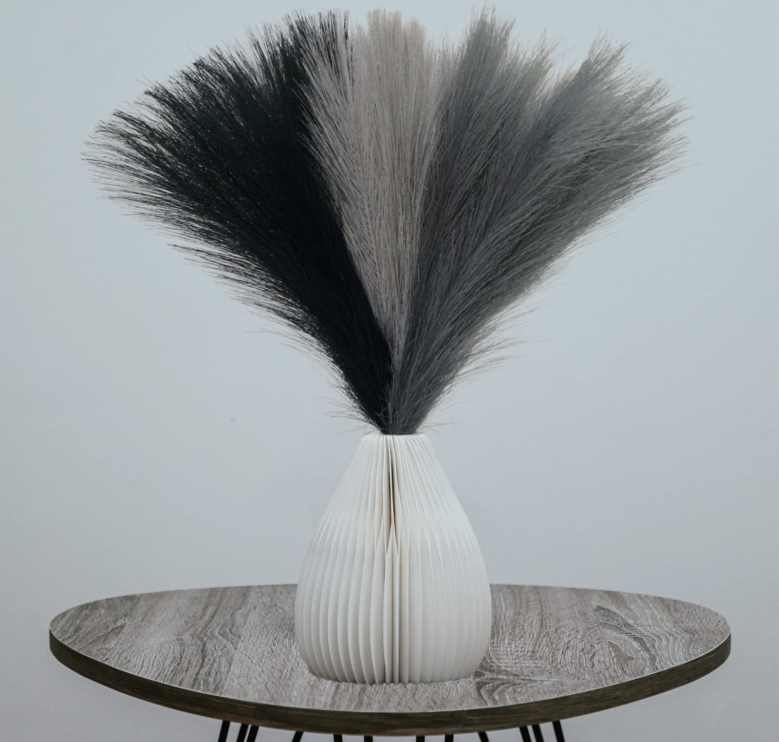 6 Pcs 17″ Faux Dried Pampas Grass Decor, Fluffy Fake Small Pompas Artificial …