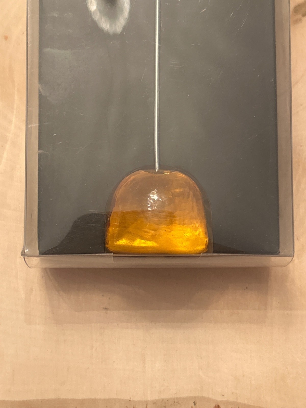 Decorative Amber-Colored Gem Flower Plant Stake