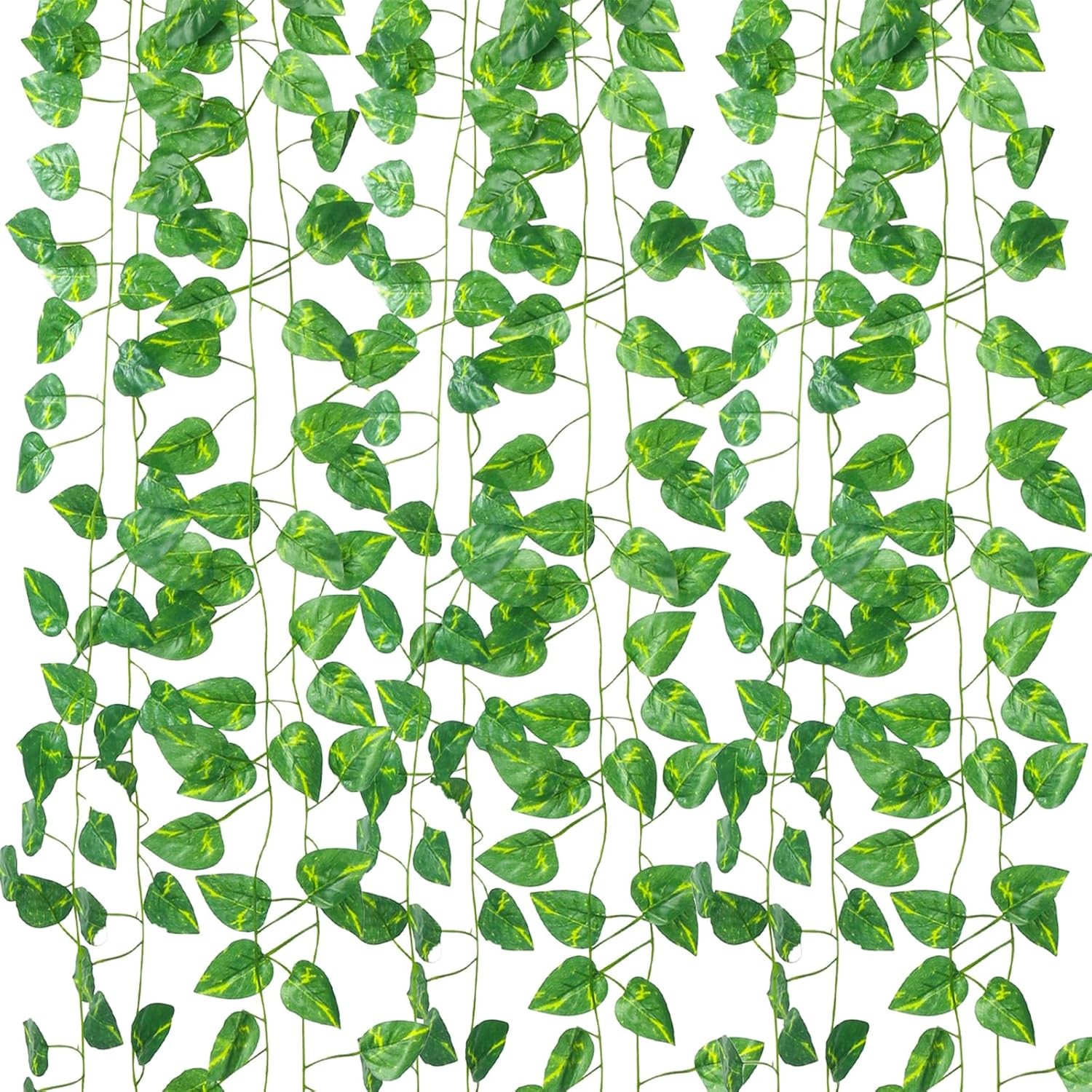 12 Pack Artificial Ivy Garland 84Ft Fake Vines Hanging Plants Room Wall Decor