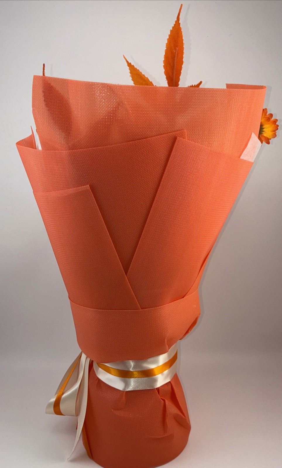 Vrioca Preserve Orange Rose Bouquet Forever Flower Inspiration Card 15.4×9.9×5.7