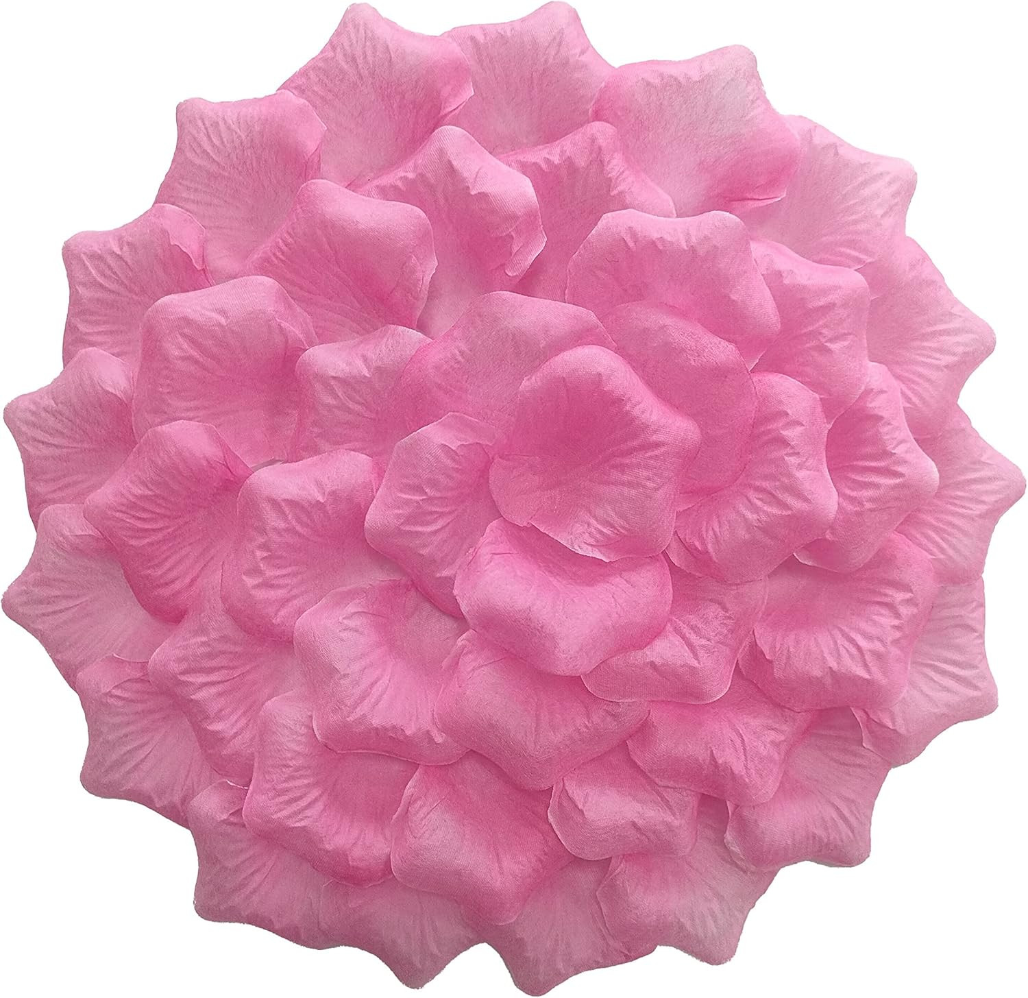 ATFL 0.9 Pound Pink Rose Petals, 5000 Pcs for Romantic Night Set, Fake Flower Pe
