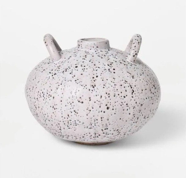 Small Matte Ceramic Speckle Glaze Vase Threshold Aroma designed with Studio