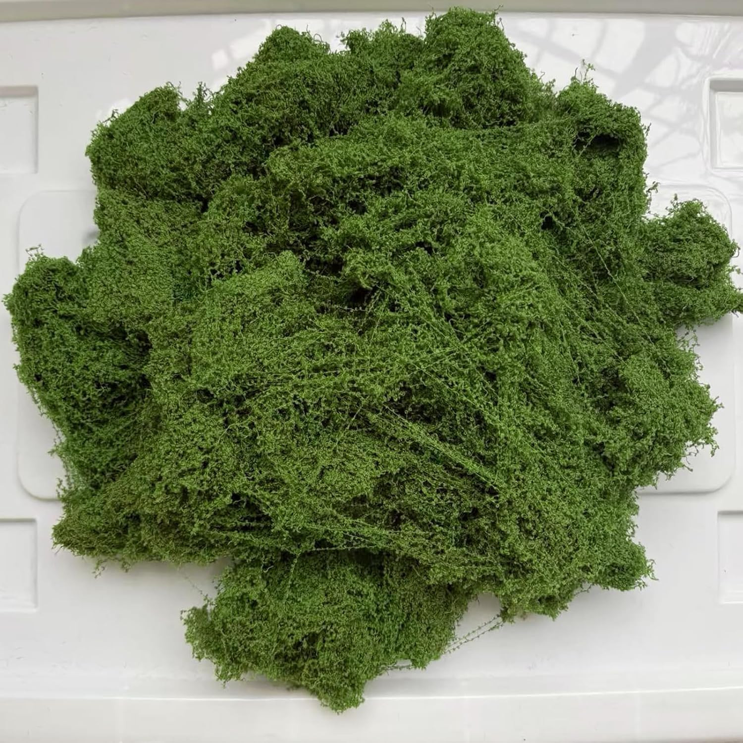 7.05oz Dark Green Artificial Moss for Potted Plants, DIY Crafts, Fairy Gardens,