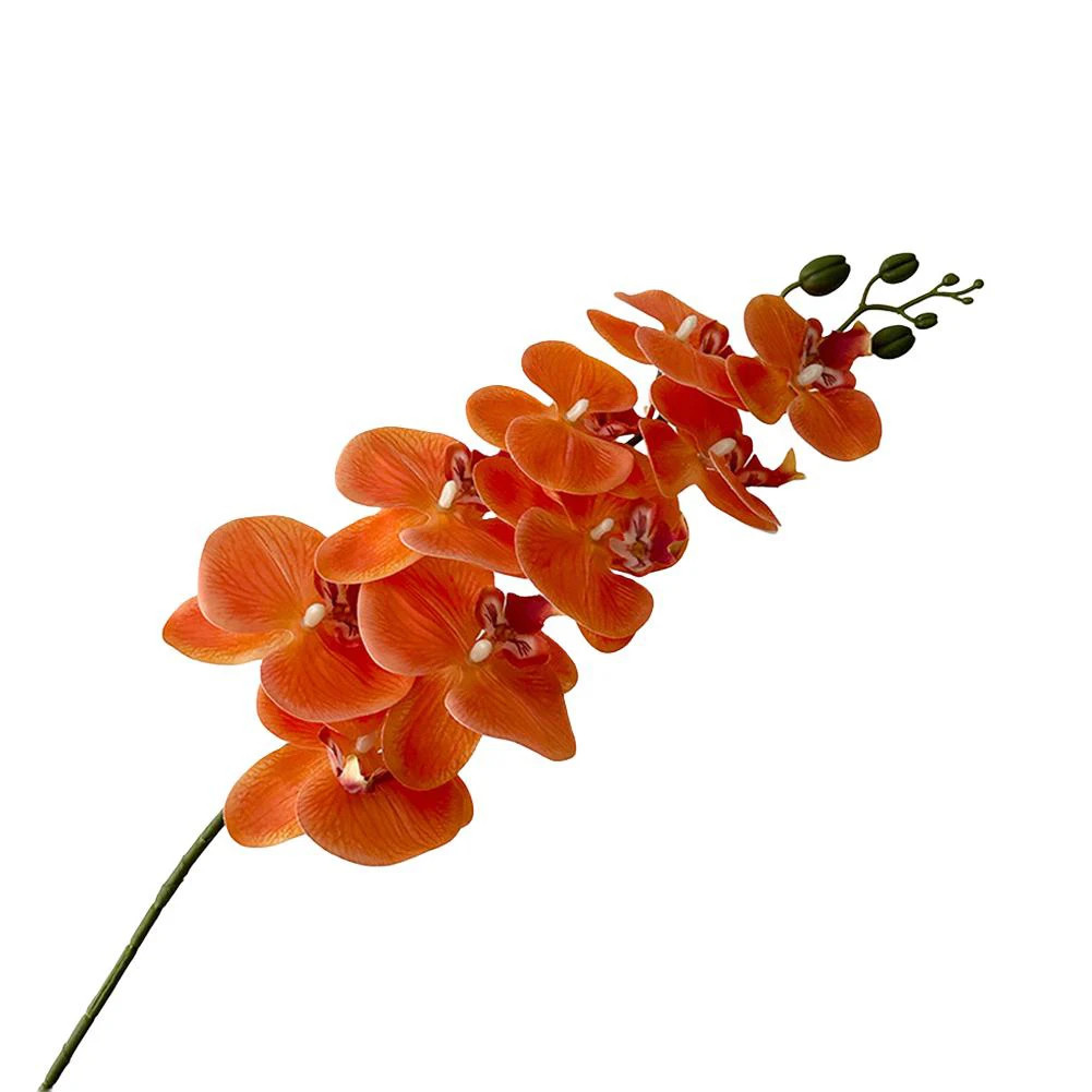 98Cm Long Phalaenopsis Artificial Flower Soft PVC Flowers Long-Lasting Beauty Re