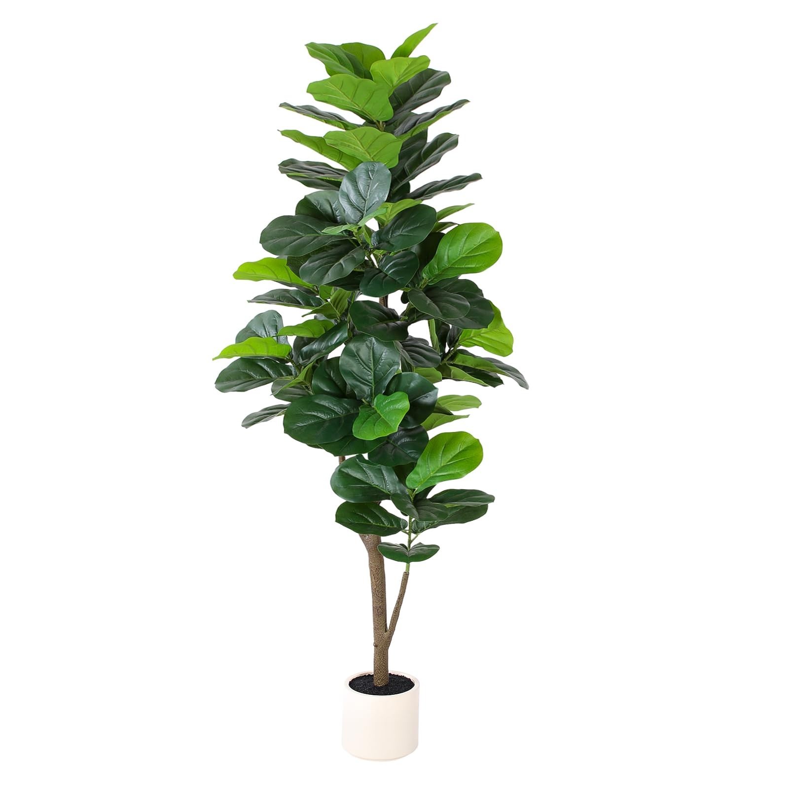 6FT Faux Fiddle Leaf Fig Tree – Realistic Artificial Plant for Home & Office Dec