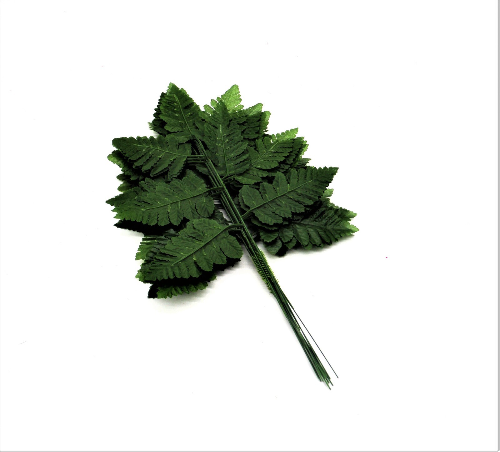 72 Sprays Artificial Silk Green Leather Fern Leaves 17″ Wedding Home Deco Party